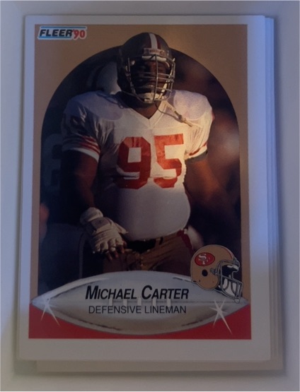 1990 Fleer #3 Michael Carter — front