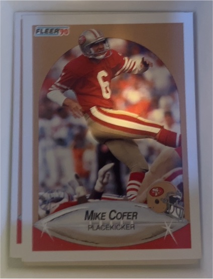 1990 Fleer #4 Mike Cofer San Francisco 49ers — front