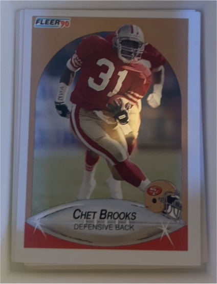 1990 Fleer #2 Chet Brooks — front