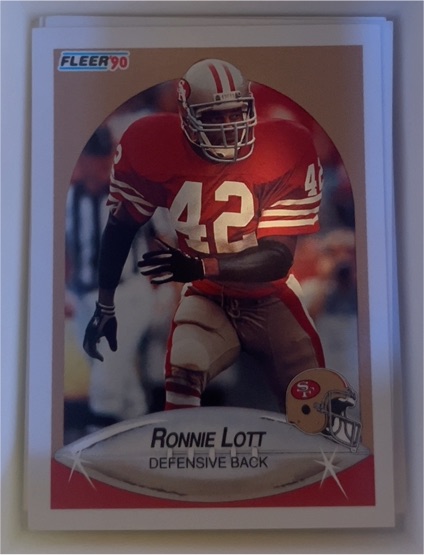 1990 Fleer #9 Ronnie Lott — front