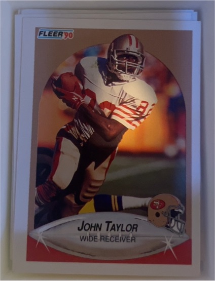 1990 Fleer #14 John Taylor — front