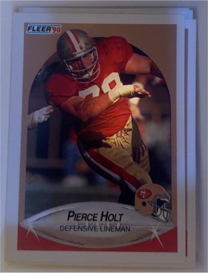 1990 Fleer #8 Pierce Holt — front