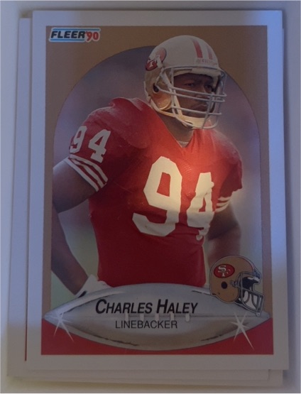 1990 Fleer #7 Charles Haley — front