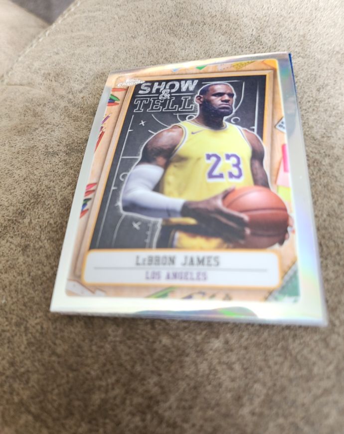 2024-25 Topps Chrome #ST-6 LeBron James Show & Tell — front