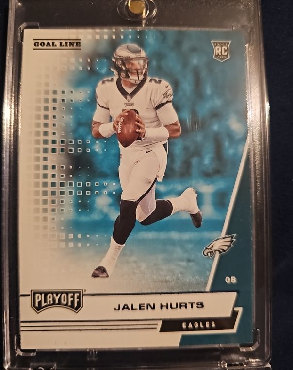 2020 Panini Playoff #214 Jalen Hurts Rookie Card — front