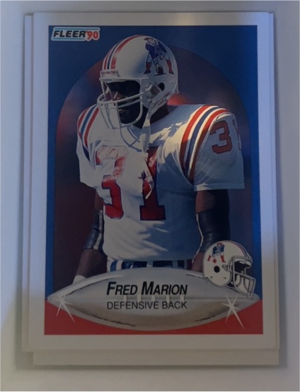 1990 Fleer #322 Fred Marion — front