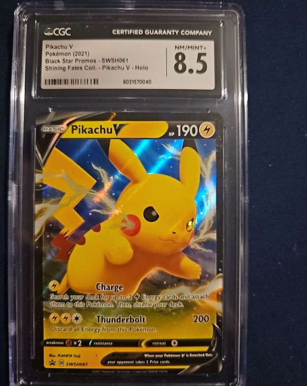 2021 Pokémon Black Star Promos #SWSH061 Pikachu V — front