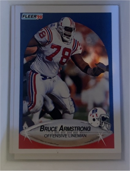 1990 Fleer #317 Bruce Armstrong — front