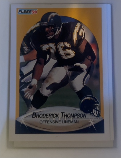 1990 Fleer #315 Broderick Thompson — front