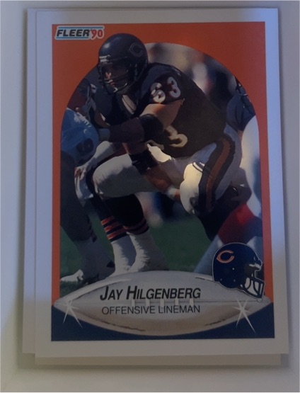 1990 Fleer #294 Jay Hilgenberg Chicago Bears — front