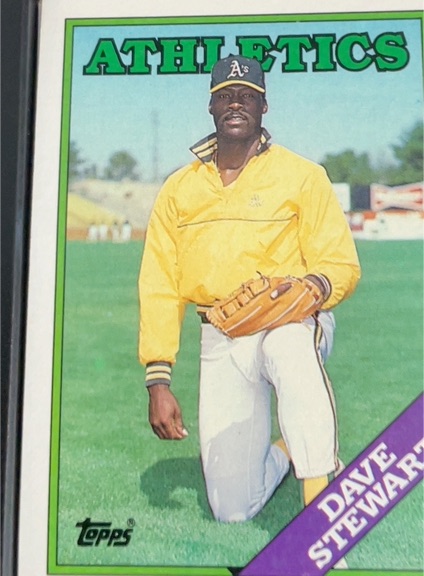 1988 Topps #476 Dave Stewart — front