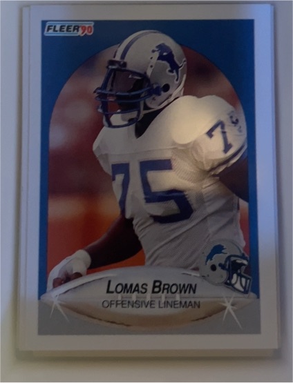 1990 Fleer #278 Lomas Brown — front