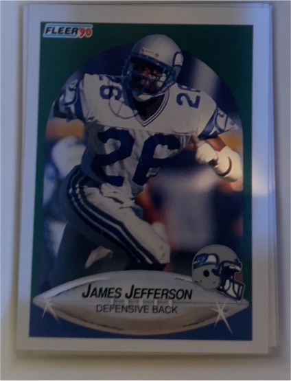 1990 Fleer #267 James Jefferson Seattle Seahawks — front