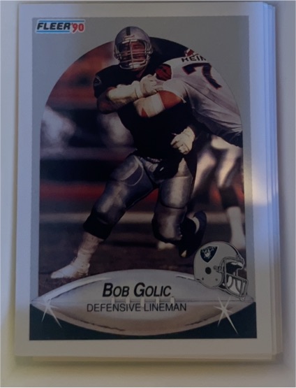1990 Fleer #254 Bob Golic — front