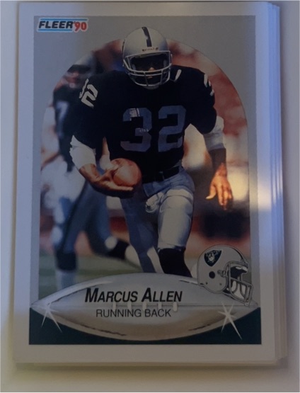1990 Fleer #249 Marcus Allen — front