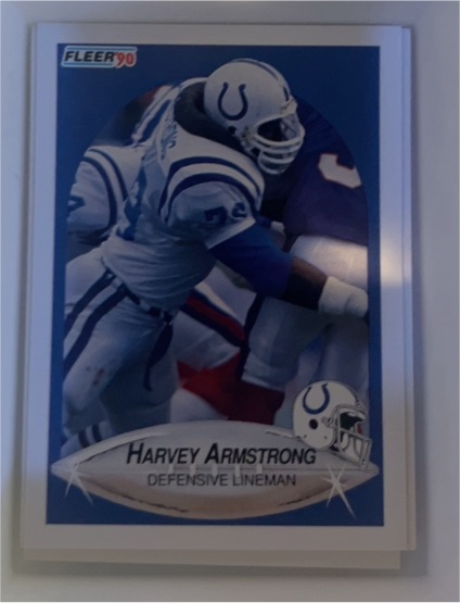1990 Fleer #224 Harvey Armstrong — front