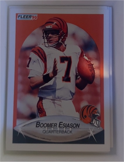 1990 Fleer #214 Boomer Esiason — front