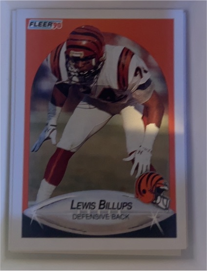 1990 Fleer #210 Lewis Billups — front