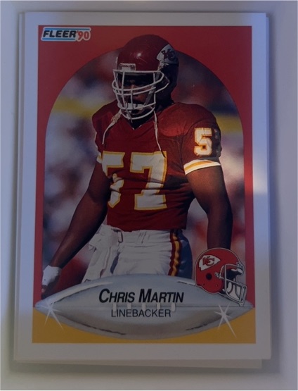 1990 Fleer #205 Chris Martin — front