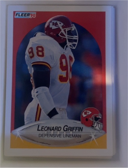 1990 Fleer #200 Leonard Griffin — front