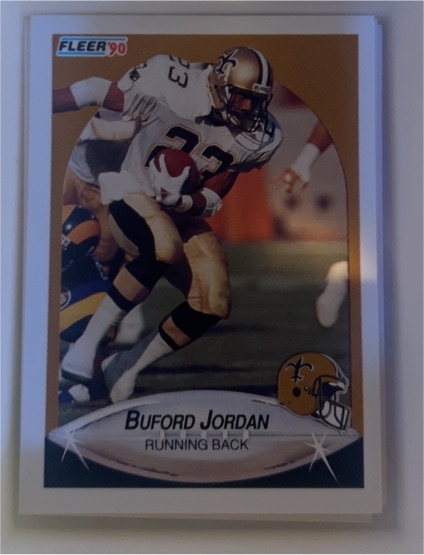 1990 Fleer #191 Buford Jordan — front