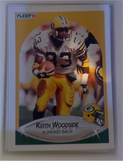 1990 Fleer #182 Keith Woodside — front
