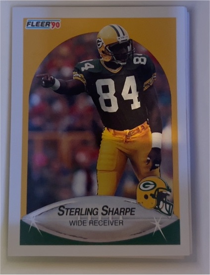 1990 Fleer #180 Sterling Sharpe — front