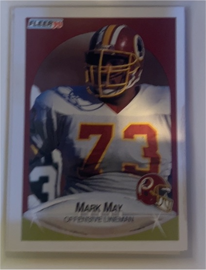 1990 Fleer #162 Mark May — front
