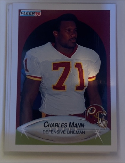 1990 Fleer #160 Charles Mann — front