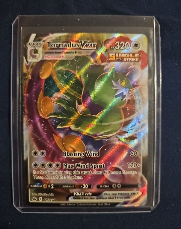 2021 Pokémon TCG Chilling Reign #125 Tornadus VMAX — front