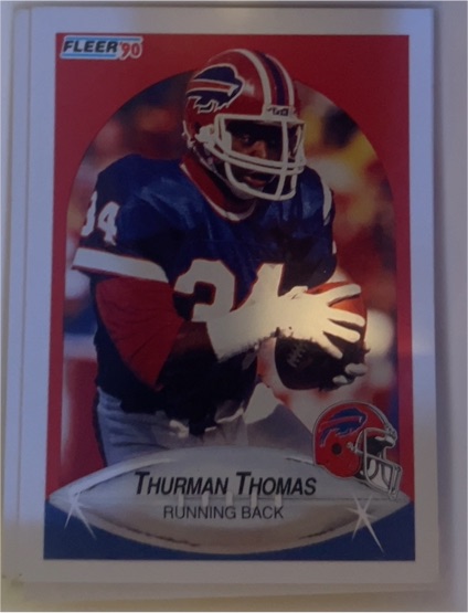1990 Fleer #124 Thurman Thomas — front
