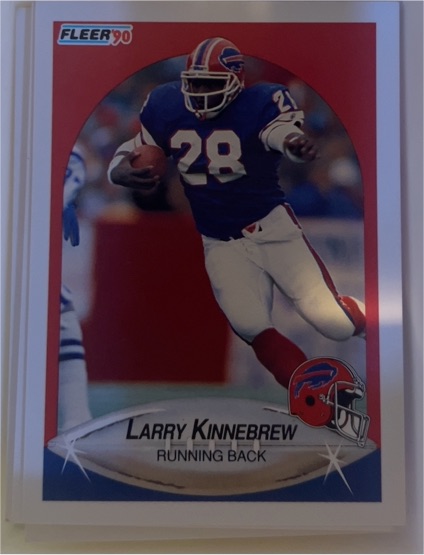 1990 Fleer #116 Larry Kinnebrew — front