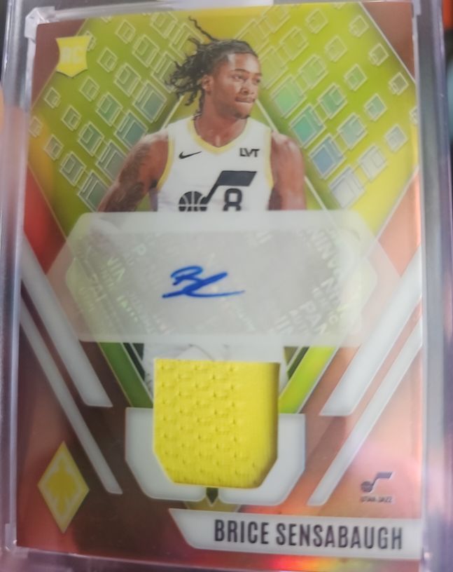 2023-24 Panini Phoenix #Brice Sensabaugh Rookie Jersey Auto Purple /99 — front