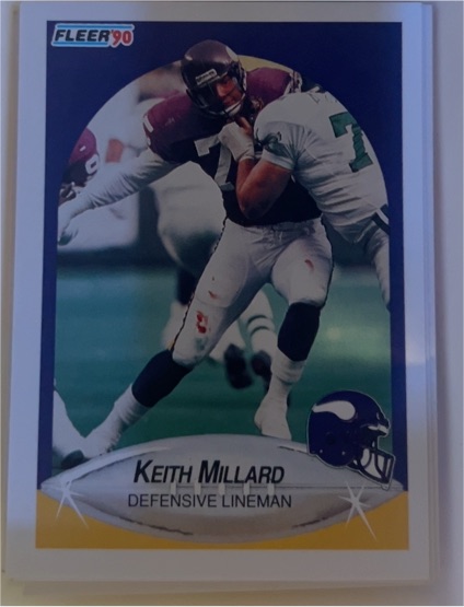 1990 Fleer #105 Keith Millard Minnesota Vikings — front