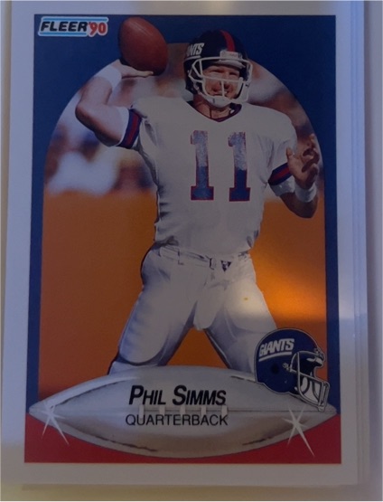 1990 Fleer #76 Phil Simms — front