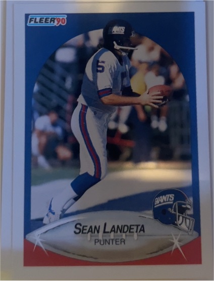1990 Fleer #70 Sean Landeta — front