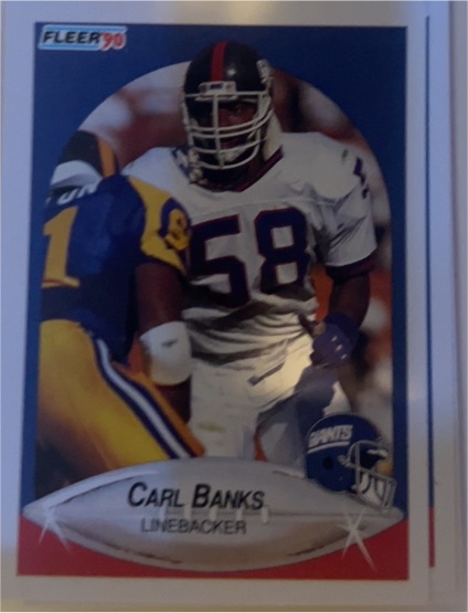 1990 Fleer #63 Carl Banks — front