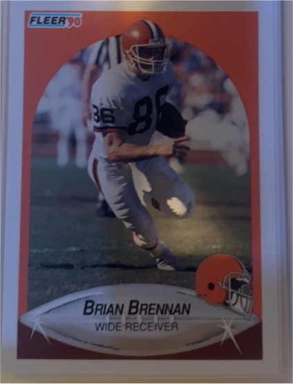 1990 Fleer #48 Brian Brennan Cleveland Browns — front