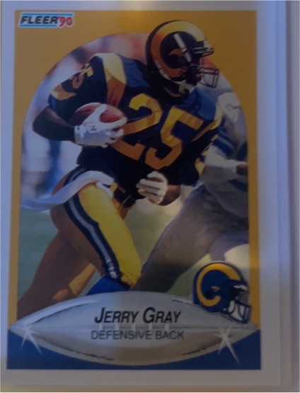 1990 Fleer #37 Jerry Gray — front