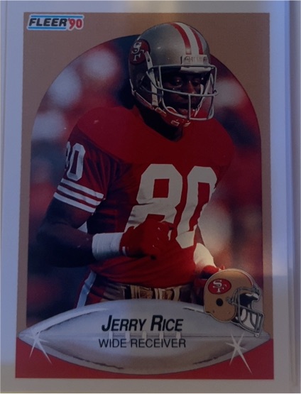 1990 Fleer #13 Jerry Rice — front