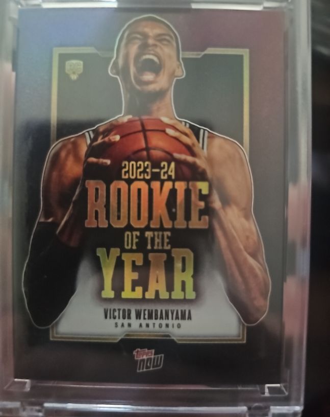 2023-24 Topps Now #VW-6 Victor Wembanyama Rookie of the Year — front