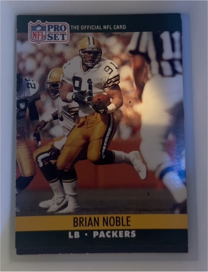 1990 Pro Set #505 Brian Noble — front