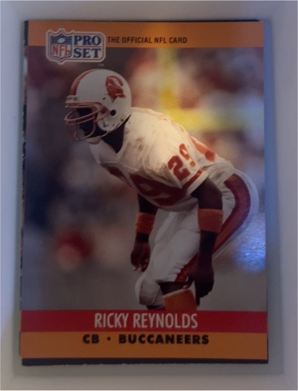 1990 Pro Set #658 Ricky Reynolds — front