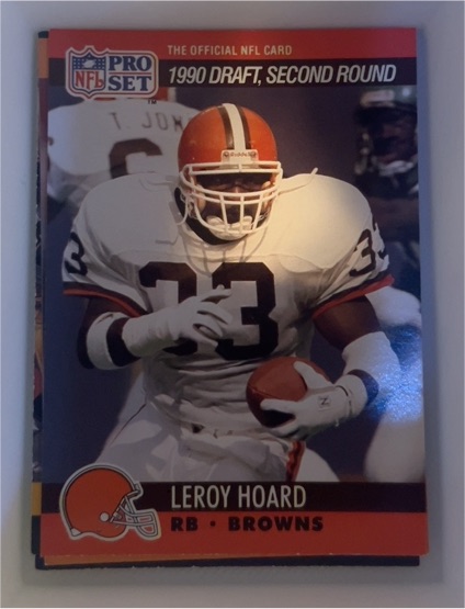 1990 Pro Set #714 Leroy Hoard — front