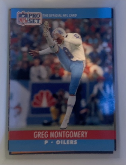 1990 Pro Set #516 Greg Montgomery — front
