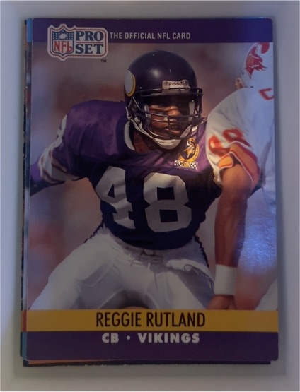 1990 Pro Set #573 Reggie Rutland — front