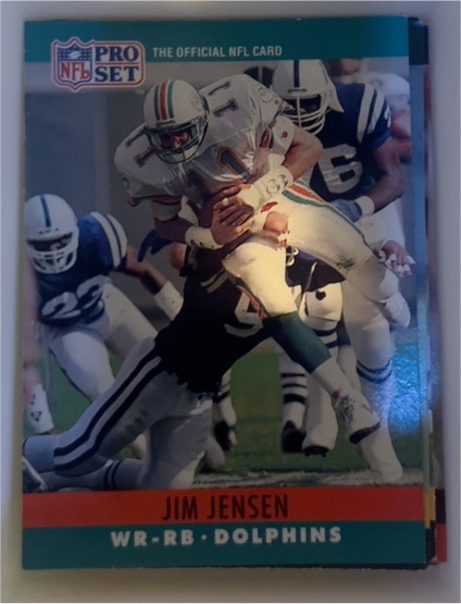 1990 Pro Set #180 Jim Jensen — front