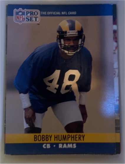 1990 Pro Set #551 Bobby Humphery — front