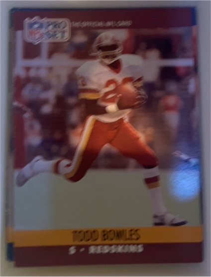 1990 Pro Set #661 Todd Bowles — front