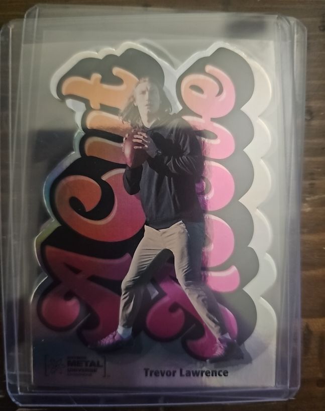 2021 Skybox Metal Universe Champions #ACA-10 Trevor Lawrence — front